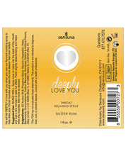 Load image into Gallery viewer, Deeply Love You Throat Relaxing Spray - 1 Oz Bottle Butter Rum