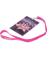 Load image into Gallery viewer, Night To Remember 21st Birthday Bar Badge By Sassigirl