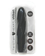 Load image into Gallery viewer, Shibari Twist My Heart Vibrator 10x - Black