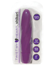 Load image into Gallery viewer, Shibari Twist My Heart Vibrator 10x - Purple
