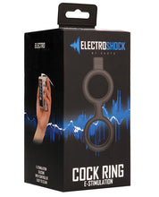 Load image into Gallery viewer, Shots Electroshock E-stimulation Cock Ring &amp; Ballstrap - Black