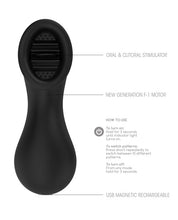 Load image into Gallery viewer, Shots Elegance Dreamy Oral Clitoral Stimulator - 10 Speed Black