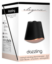 Load image into Gallery viewer, Shots Elegance Dazzling Rotating Clitoral Stimulator - 10 Speeds Black