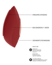 Load image into Gallery viewer, Shots Elegance Precious Mini Rechargeable Clitoral Stimulator - 10 Function Red