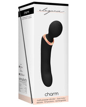Load image into Gallery viewer, Shots Elegance Double Ended Rechargeable Dual Motor Vibrator-massager - Black