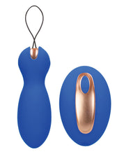 Load image into Gallery viewer, Shots Elegance Dual Vibrating Bullet &amp; Remote - Blue