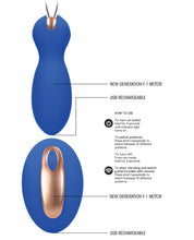 Load image into Gallery viewer, Shots Elegance Dual Vibrating Bullet &amp; Remote - Blue