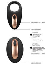 Load image into Gallery viewer, Shots Elegance Dual Vibrating Cock Ring &amp; Remote - Black