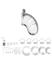 Load image into Gallery viewer, Shots Man Cage Chastity 3.5" Cock Cage Model 1 - Clear