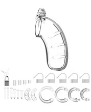 Load image into Gallery viewer, Shots Man Cage Chastity 4.5" Cock Cage Model 3 - Clear