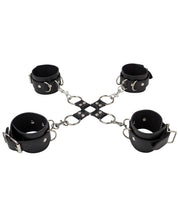 Load image into Gallery viewer, Shots Ouch Leather Hand &amp; Leg Cuffs - Black