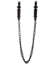 Load image into Gallery viewer, Shots Ouch Vice Nipple Clamps W-chain - Black