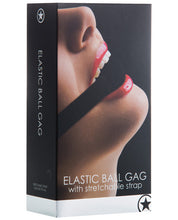 Load image into Gallery viewer, Shots Ouch Elastic Ball Gag - Black