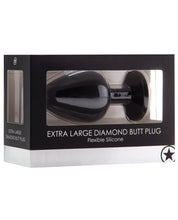 Load image into Gallery viewer, Shots Ouch Extra Large Diamond Buttplug - Black