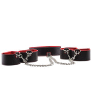 Load image into Gallery viewer, Shots Ouch Reversible Collar W-wrist &amp; Ankle Cuffs - Red