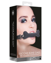 Load image into Gallery viewer, Shots Ouch Bone Gag - Black