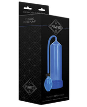 Load image into Gallery viewer, Shots Pumped Classic Penis Pump - Blue