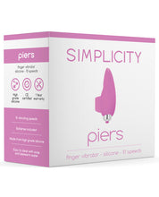 Load image into Gallery viewer, Shots Simplicity Piers Finger Vibrator - 10 Speed Pink