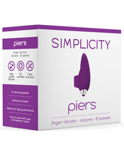 Load image into Gallery viewer, Shots Simplicity Piers Finger Vibrator - 10 Speed Purple