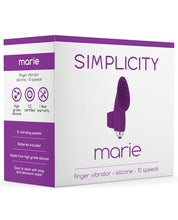 Load image into Gallery viewer, Shots Simplicity Marie Finger Vibrator - 10 Speed Purple