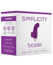 Load image into Gallery viewer, Shots Simplicity Basile Finger Vibrator - 10 Speed Purple