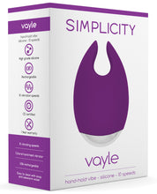 Load image into Gallery viewer, Shots Simplicity Vayle Rechargeable Clitoral Handheld Vibe - 10 Speed Purple