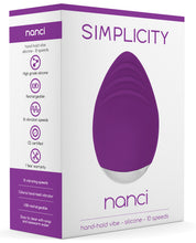 Load image into Gallery viewer, Shots Simplicity Nanci Rechargeable Clitoral Handheld Vibe - 10 Speed Purple