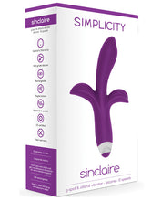 Load image into Gallery viewer, Shots Simplicity Sinclaire Rechargeable G Spot &amp; Clitoral Vibrator - 10 Speed Purple