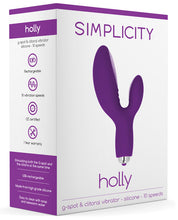 Load image into Gallery viewer, Shots Simplicity Holy G Spot &amp; Clitoral Vibrator - 10 Speed Purple