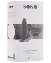Load image into Gallery viewer, Shots Sono Butt Plug W-cockring #1 - Grey