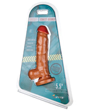 Load image into Gallery viewer, Major Dick Curved W-balls &amp; Suction Cup Coast Guard - Caramel