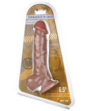 Load image into Gallery viewer, Major Dick Straight W-balls &amp; Suction Cup Commander In Chief - Caramel