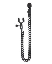 Load image into Gallery viewer, Spartacus Adjustable Alligator Nipple Clamps W-black Chain