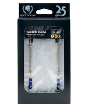 Load image into Gallery viewer, Spartacus Adjustable Tweezer Nipple Clamps W-blue Beads