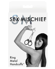 Load image into Gallery viewer, Sex &amp; Mischief Ring Metal Handcuffs