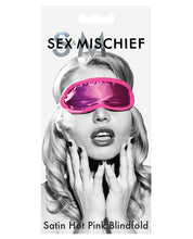 Load image into Gallery viewer, Sex &amp; Mischief Satin Blindfold - Hot Pink