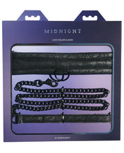 Load image into Gallery viewer, Sincerely Lace Collar &amp; Leash - Black