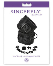 Load image into Gallery viewer, Sincerely Lace Fur Lined Handcuffs