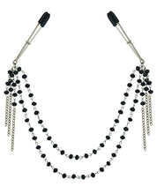 Load image into Gallery viewer, Sincerely Black Jeweled Nipple Clips