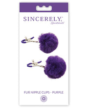 Load image into Gallery viewer, Sincerely Fur Nipple Clips - Purple