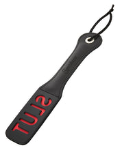 Load image into Gallery viewer, Sportsheets 12" Leather Slut Impression Paddle