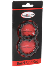 Load image into Gallery viewer, Malesation Bead Ring Set - Pack Of 2