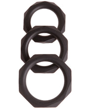 Load image into Gallery viewer, Malesation Diamond Silicone Cock Ring Set - Pack Of 3