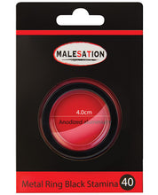 Load image into Gallery viewer, Malesation Nickel Free Metal Ring Black Stamina - 40 Mm