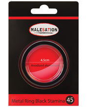 Load image into Gallery viewer, Malesation Nickel Free Metal Ring Black Stamina - 45 Mm