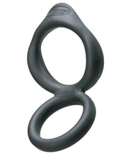 Load image into Gallery viewer, Malesation Force Silicone Double Cock Ring - Black
