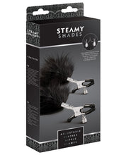 Load image into Gallery viewer, Steamy Shades Adjustable Feather Nipple Clamps