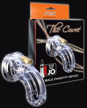 Load image into Gallery viewer, Cb-6000 3 3-4" Curved Cock Cage &amp; Lock Set  - Clear