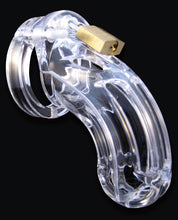 Load image into Gallery viewer, Cb-6000 3 3-4" Curved Cock Cage &amp; Lock Set  - Clear