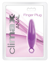 Load image into Gallery viewer, Climax Anal Finger Plug - Deep Purple
